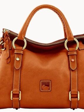 Dooney & Bourke Caramel Brown Leather Satchel